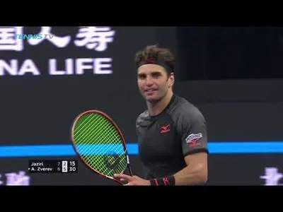 Jaziri invents 'Tunisian Tweener' aginst A. Zverev in Beijing