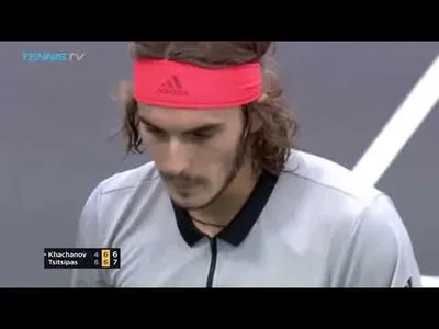 Tsitsipas defends perfectly to earn Match Point against Khachanov 