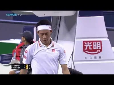 Perfect defense from Federer against Nishikori in Shanghai