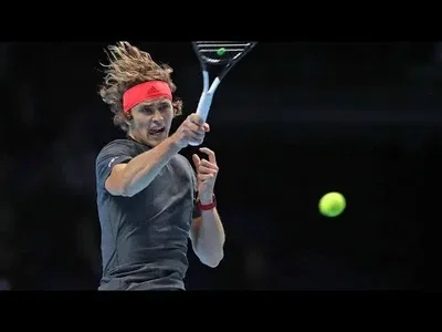 Zverev fires superb forehand pass against Federer in London