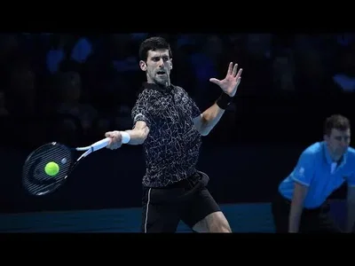 Huge point from Djokovic to double-break Anderson in London