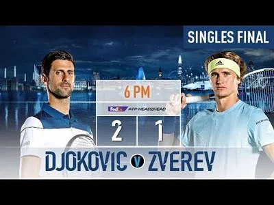 Djokovic against Zverev, introduction to the Final in London by the ATP