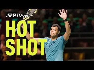 Tsonga's 'Magical Touch' half volley drop shot in Rotterdam