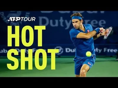 Federer's sweet forehand winner against Kohlschreiber at Dubai