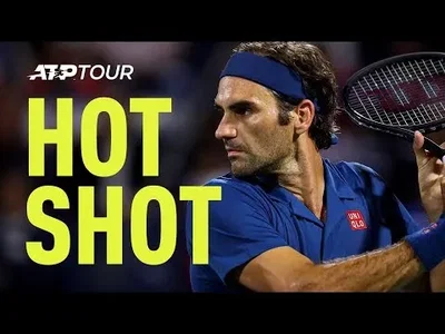 Federer delivers perfect drop shot against Coric in Dubai