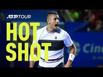 Kyrgios' perfect way to earn break point against Zverev in Acapulco
