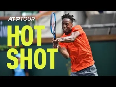 Be Careful, Gael! Monfils hits himself in the face at Indian Wells