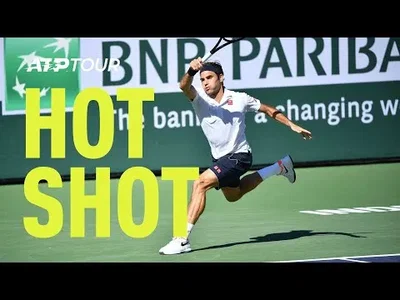 What a defense from Federer against Edmund at Indian Wells