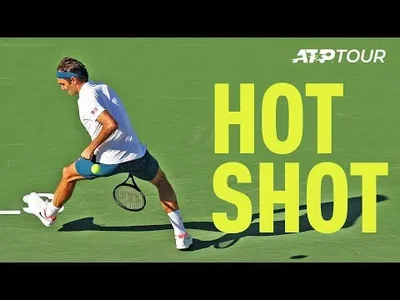 Exhibition point between Federer and Thiem at Indian Wells