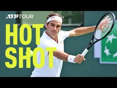 Federer's amazing drop shot against Thiem in Indian Wells Final