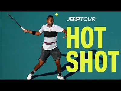 Kyrgios in his works against Bublik in Miami