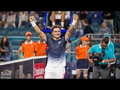 Ferrer's match point and joy against A. Zverev in Miami