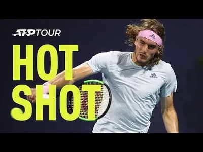 Monstrous backhand from Tsitsipas against Shapovalov in Miami 2019