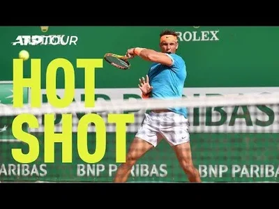 Nadal's rocket forehand past Pella in Monte-Carlo !