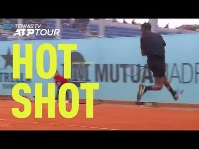Monfils delivers airborne strike in Madrid