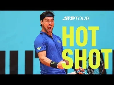 Fognini strikes beautiful drop shot winner against Thiem in Madrid