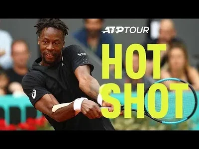 Monfils breaks Federer after exhausting rally in Madrid