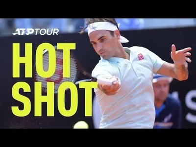 Federer fires flashy forehand winner against Coric in Rome