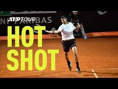Del Potro demolishes down the line against Djokovic in Rome