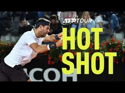 Del Potro's magic touch on this dropper against Djokovic in Rome