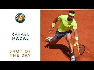 Shot of the Day #4 at Roland-Garros, Nadal against Maden