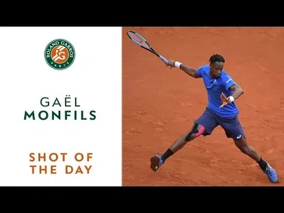 Shot of the Day #5, Monfils against Mannarino at Roland-Garros