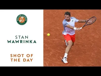 Shot of the Day #7 by Wawrinka against Dimitrov at Roland-Garros