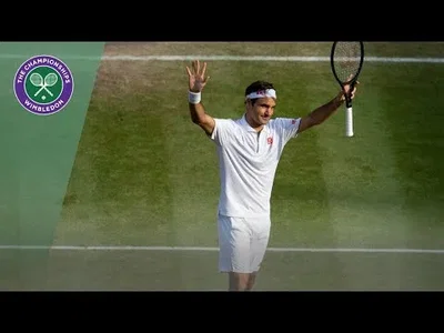 Federer's 100 match points of his 100 Wimbledon wins