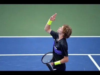 Highlights of Rublev win over Tsitsipas in US Open 1st round