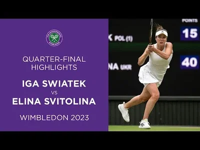 Highlights of Swiatek vs Svitolina at Wimbledon