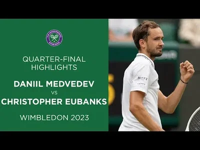 Highlights of Medvedev vs Eubanks at Wimbledon