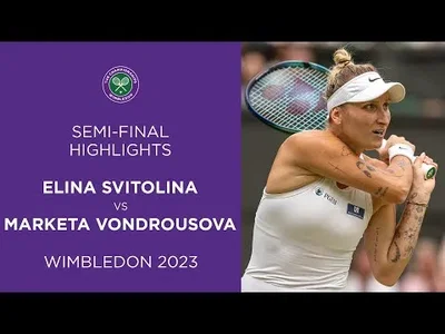 Hightlights of Svitolina vs Vondrousova in Wimbledon Semis.
