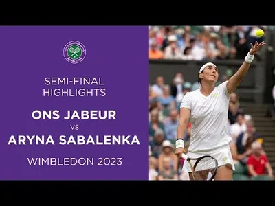 Highlights of Jabeur win over Sabalenka in Wimbledon semis