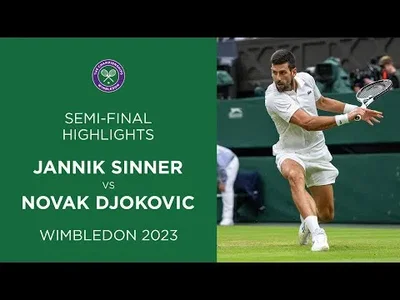Highlights of Sinner vs Djokovic in Wimbledon Semi-Finals