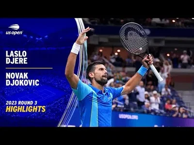 Highlights of Djokovic's comeback against Djere in US Open Round 3