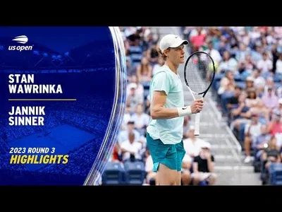 Highlights of Wawrinka vs. Sinner in US Open Round 3