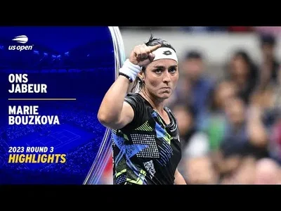 Highlights of Jabeur vs. Bouzkova in US Open Round 3