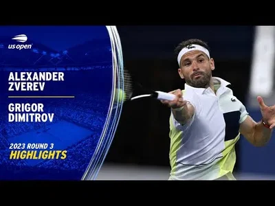 Highlights of Zverev vs. Dimitrov in US Open Round 3