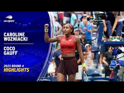 Highlights of Gauff vs Wozniacki in US Open Round 4