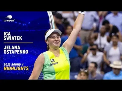Highlights of Ostapenko's win over Swiatek in US Open Round 4