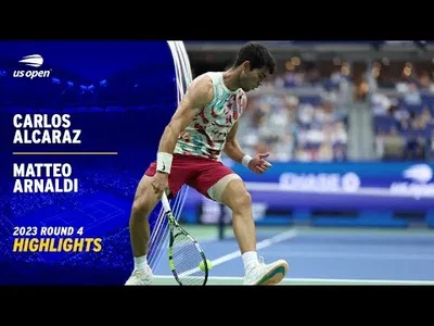 Highlights Alcaraz win over Arnaldi in US Open Round 4