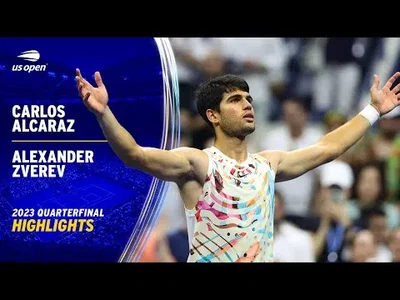 Highlights of Alcaraz masterclass against Zverev in US Open Quarterfinal