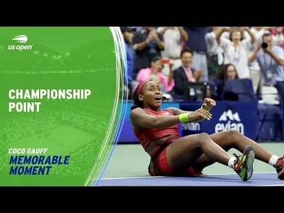 Gauff's championship point against Sabalenka in US Open Women's Singles Final
