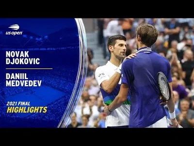 Highligths of Medvedev win over Djokovic in 2021 US Open Final