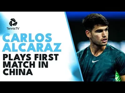 Highlights of Alcaraz first match ever in China (Beijing)