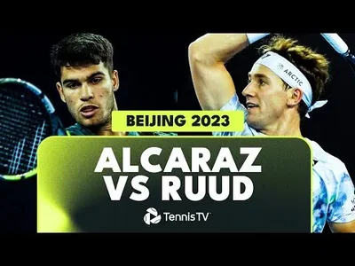 Hightlights of Alcaraz vs Ruud Shotmaking battle in Beijing