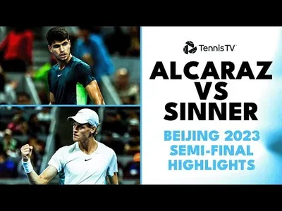 Highlights of Sinner upseting Alcaraz in Beijing semis