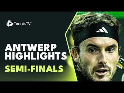 Tsitsipas and Fils THRILLER, Bublik Battles Marterer, Antwerp semis highlights