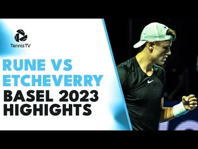 Highlights of Rune thrilling win over Etcheverry in Basel