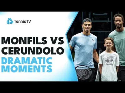 Cerundolo vs. Monfils Dramatic Moments in Paris-Bercy 2023 1st round